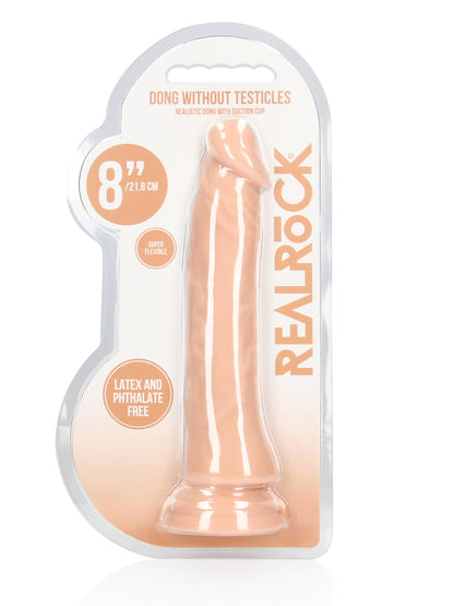 RealRock - Realistic Dong without Balls with Suction Cup Flesh 8" / 20 cm
