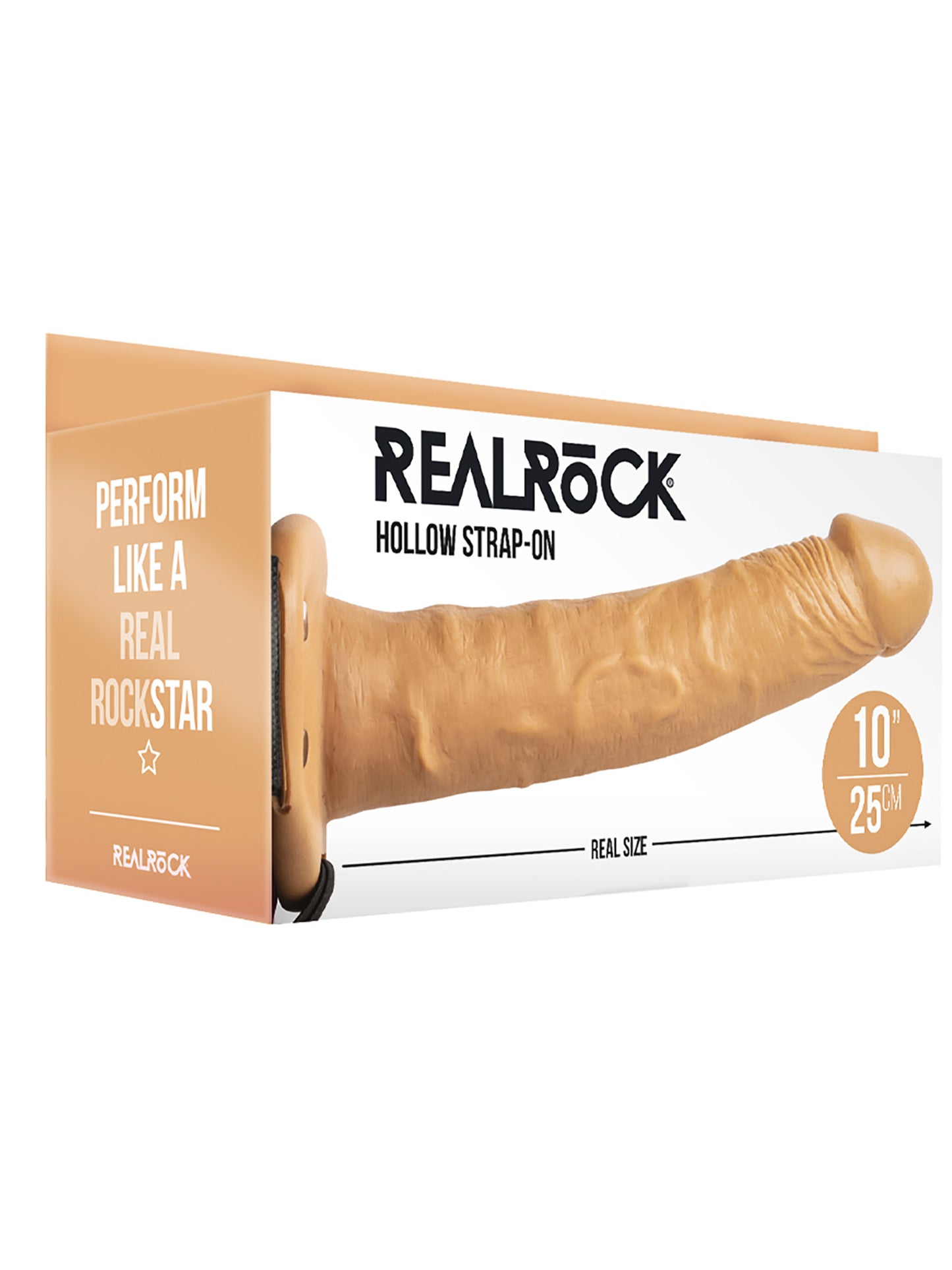 RealRock - Hollow Strap-On without Balls - 10" / 25 cm