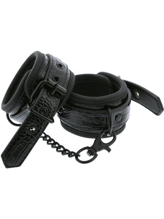 Blaze - HandCuffs Croco Black