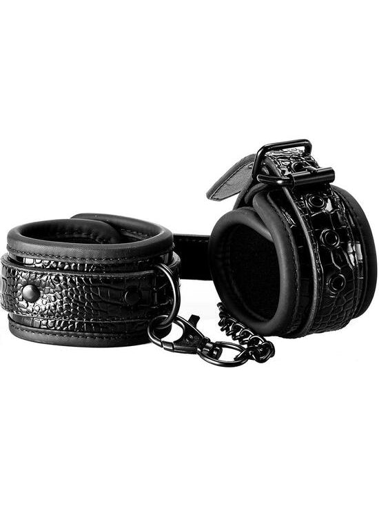 Blaze - HandCuffs Croco Black