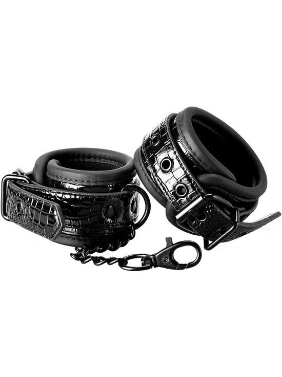 Blaze - HandCuffs Croco Black