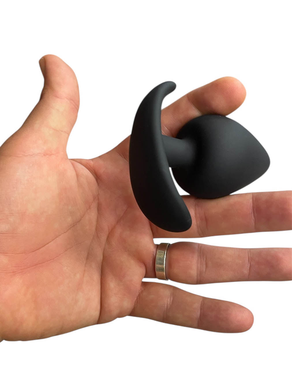 Rabo De Toro – Analplug aus Silikon mit Ankerbasis, MITTEL