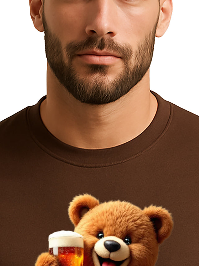 Rabo De Toro - BEAR TIME Chocolate Brown T-Shirt with Teddy Bear design