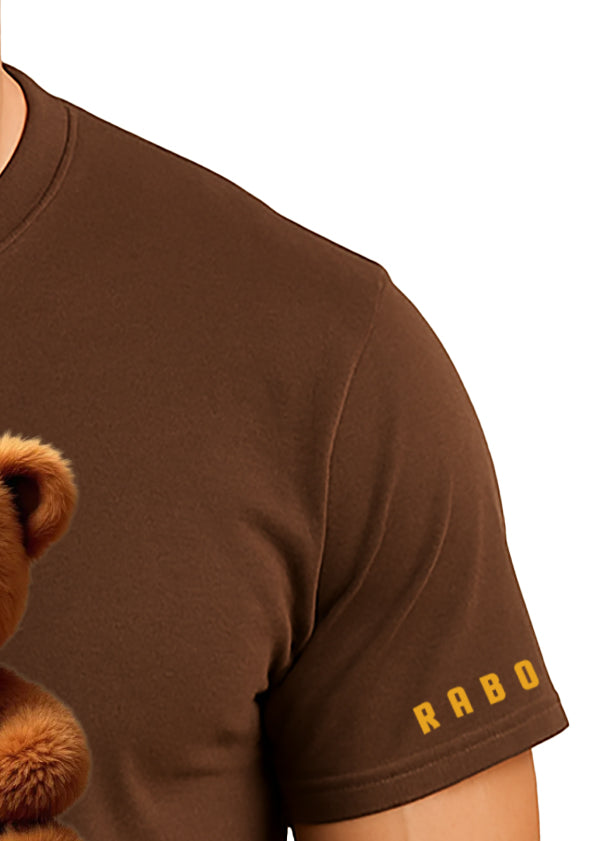 Rabo De Toro - BEAR TIME Chocolate Brown T-Shirt with Teddy Bear design