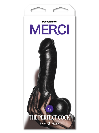 Doc Johnson - The Perfect Cock ULTRASKYN – 7.5 Inch / 19 cm – Black