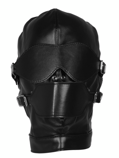 Ouch! - Blindfolded Mask with Breathable Ball Gag - Black