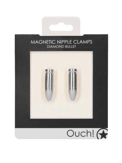 Ouch! - Magnetic Nipple Clamps Diamond Bullet