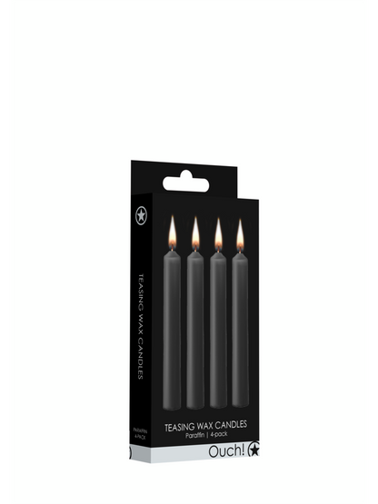 Ouch! - Teasing Wax Candles - 4 Pieces - Black