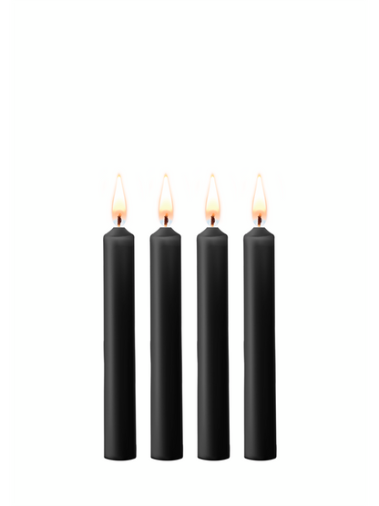 Ouch! - Teasing Wax Candles - 4 Pieces - Black