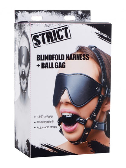 Strict - Blindfold Harness and Ball Gag