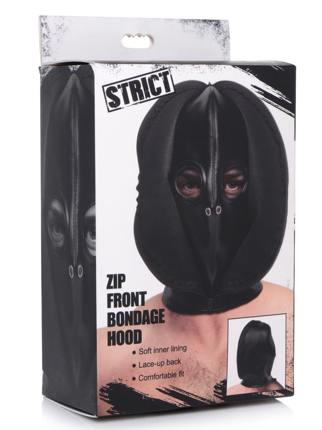 Strict - Capucha Bondage con cremallera frontal