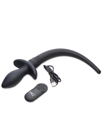 XR Brands - Waggerz 14X Wagging and Vibrating Puppy Tail Anal Plug