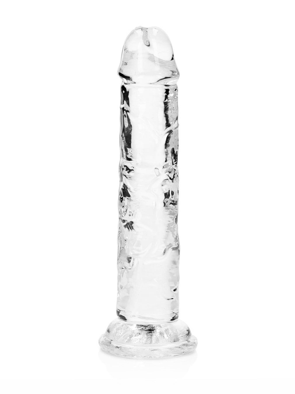 RealRock - Crystal Clear Realistic Dildo without Balls - 9" / 23 cm