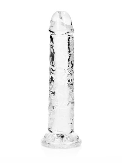 RealRock - Crystal Clear Realistic Dildo without Balls - 9" / 23 cm