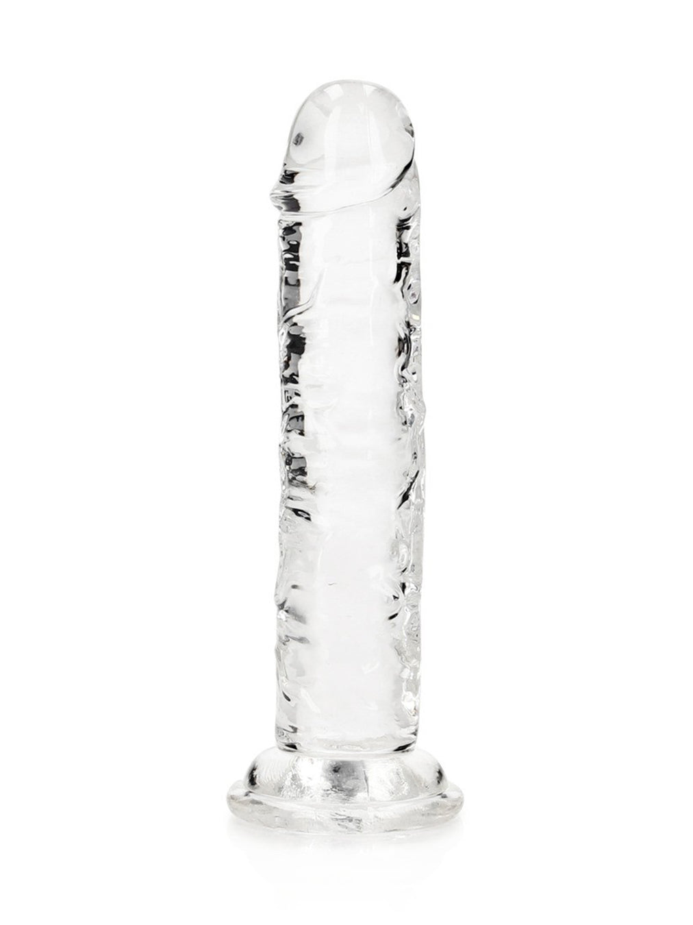 RealRock - Crystal Clear Realistic Dildo without Balls - 9" / 23 cm