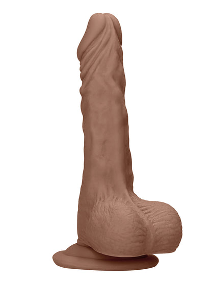 RealRock - Realistic Dong with Balls and Suction Cup Tan 7" / 17 cm