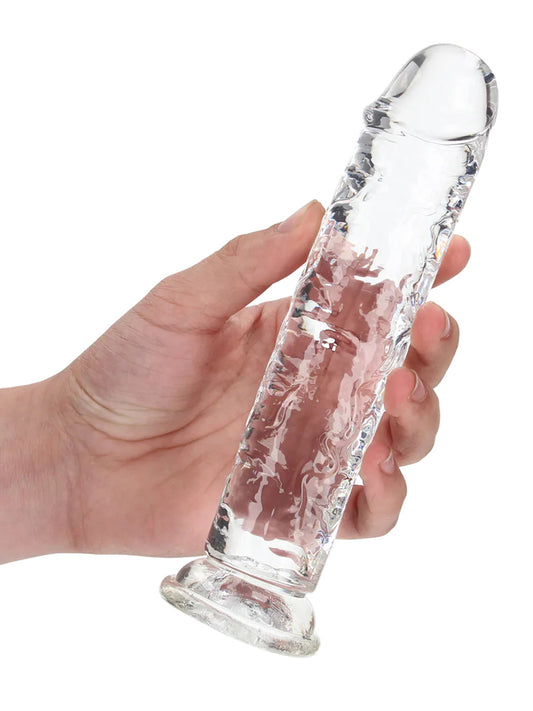 RealRock - Crystal Clear Realistic Dildo without Balls - 7" / 18 cm