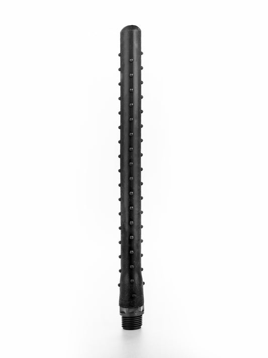 All Black  - Silicone Anal Douche - Ridged SA05