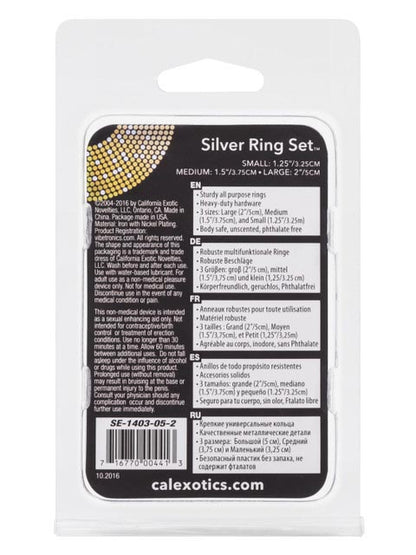 CalExotics - Silver Ring - 3 Piece Set