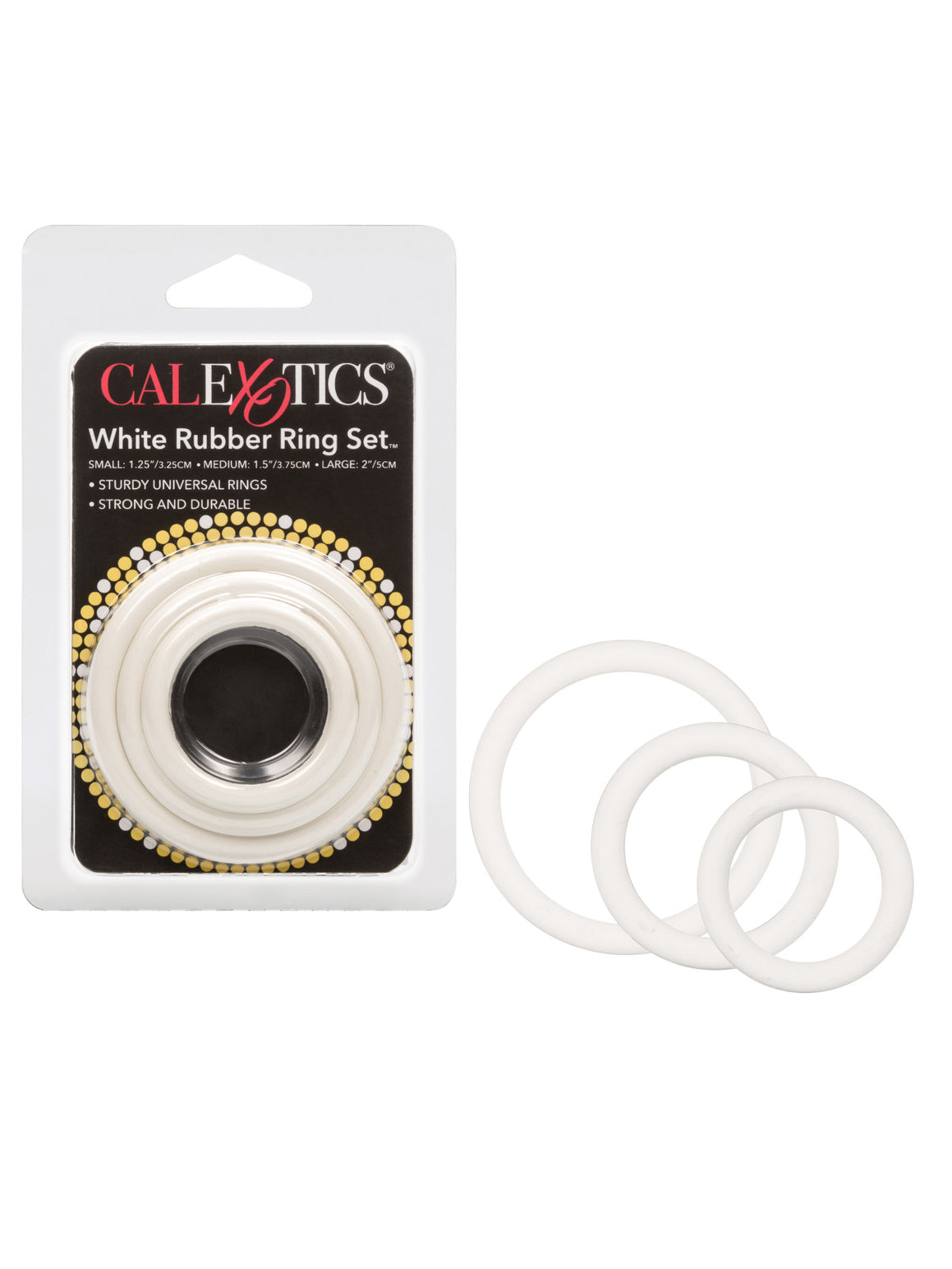 CalExotics - White Rubber Ring™ - 3 Piece Set