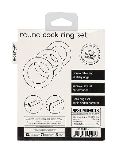Shots - Round Cockring Set