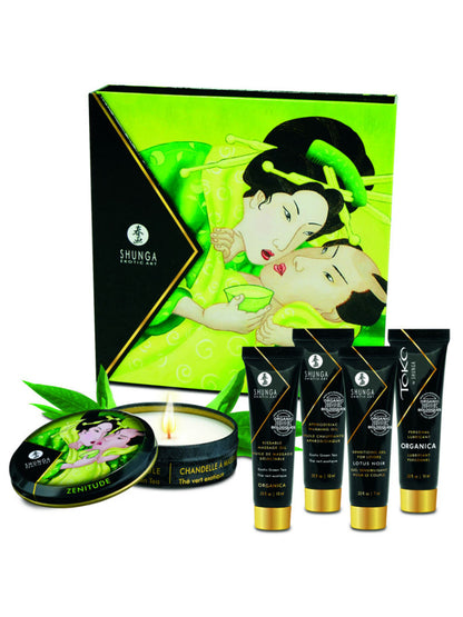 Shunga - Secreto de Geisha - Mini Set de Masaje - Té Verde Orgánico Exótico