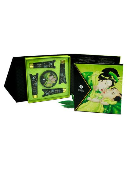 Shunga - Secreto de Geisha - Mini Set de Masaje - Té Verde Orgánico Exótico