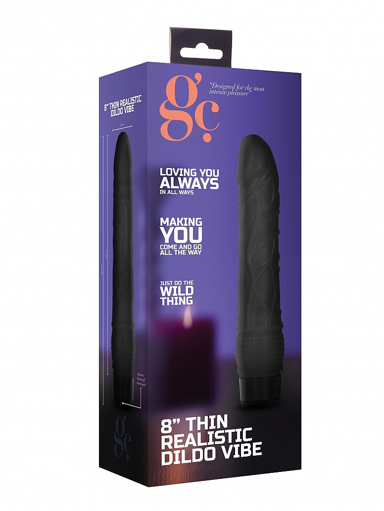 Shots - GC Thin Realistic Dildo Vibrator - 8" / 20 cm