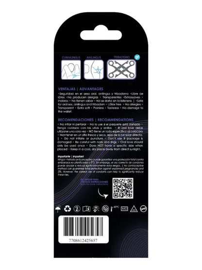 UNIQ - ORAL LOVE - Latex-Free Oral Mask - 3 pcs.