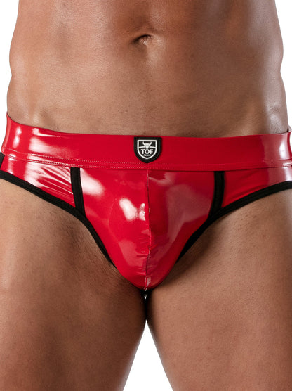 Tof Paris - Vinyl Jockbriefs Red