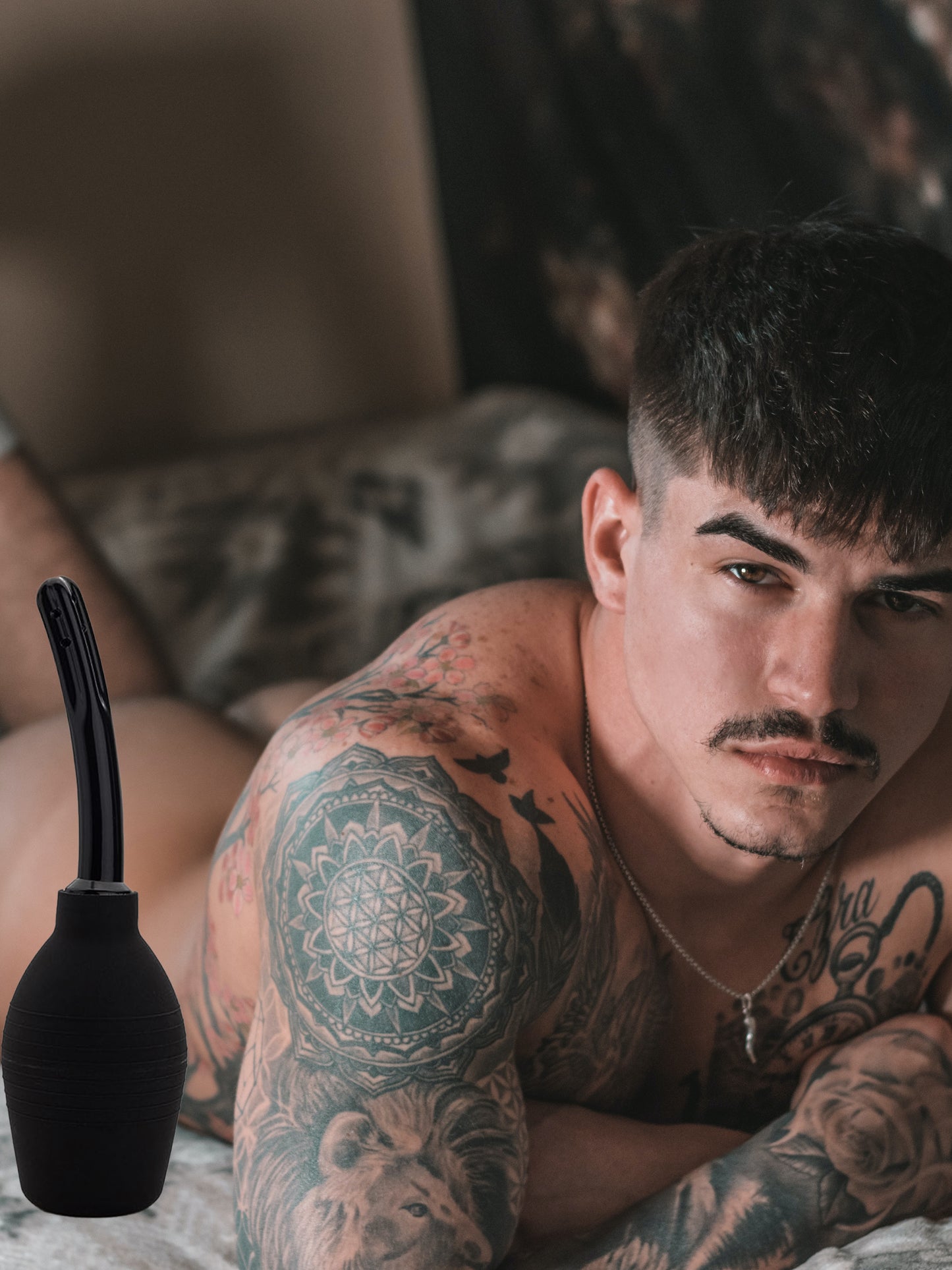 BASIX TOYS - Pear Anal Douche Black XL - 310 ml