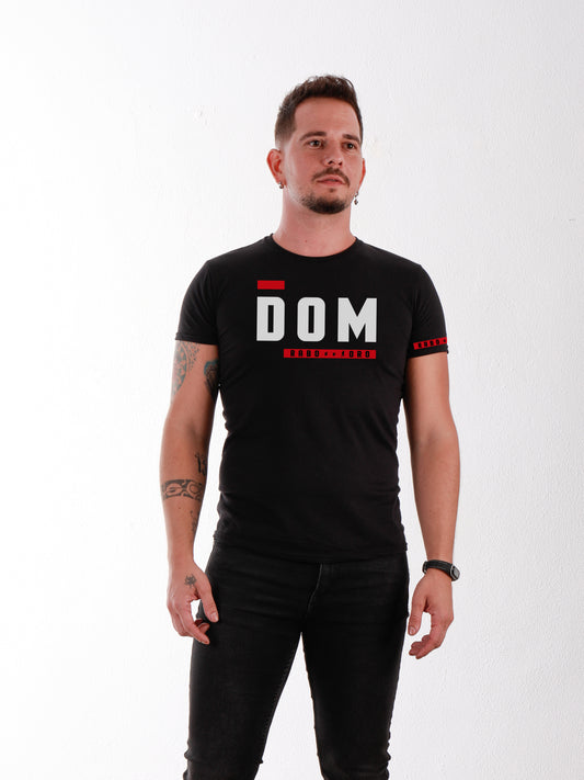 DOM Camiseta negra con detalles Código BDSM Hanky