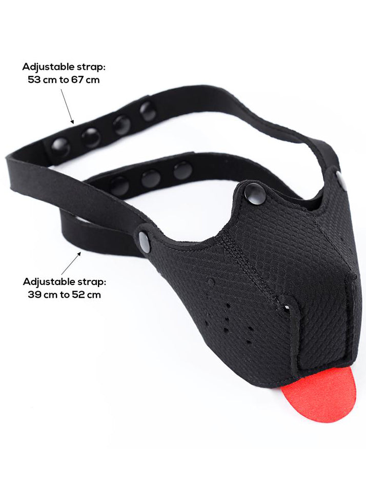 A-Gusto - Adjustable Neoprene Dog Muzzle Black