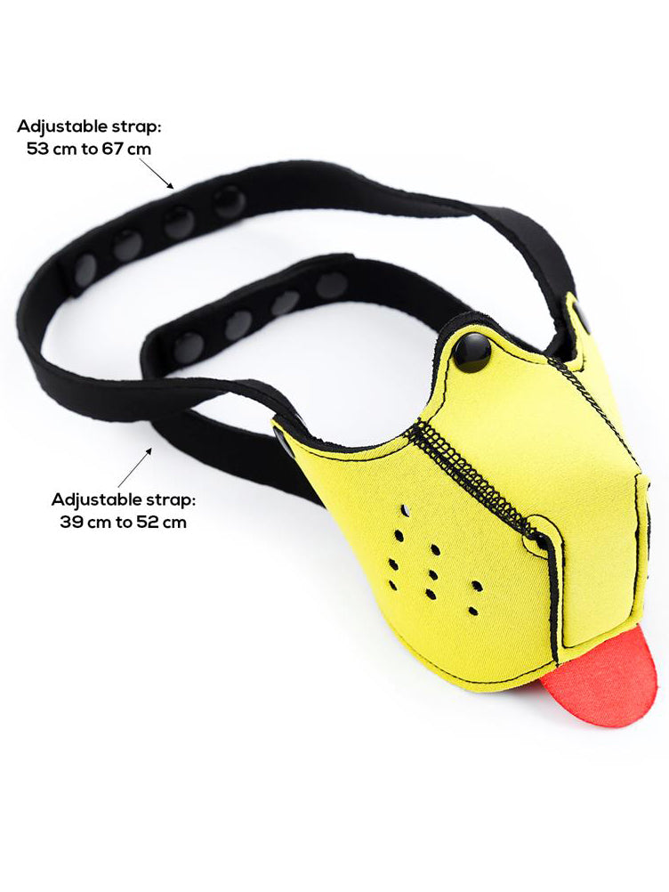 A-Gusto - Adjustable Neoprene Dog Muzzle Yellow