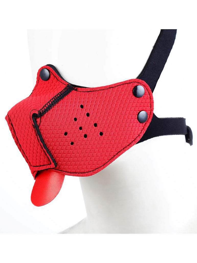 A-Gusto - Adjustable Neoprene Dog Muzzle Red