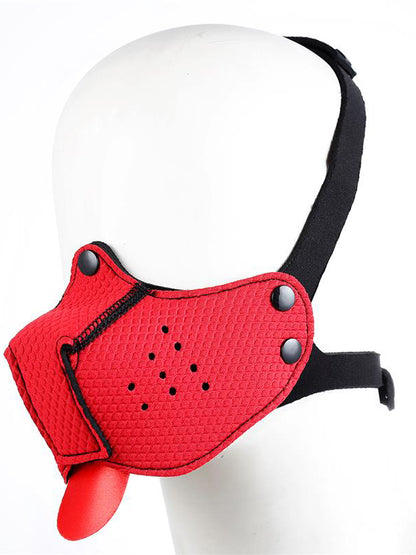 A-Gusto - Adjustable Neoprene Dog Muzzle Red