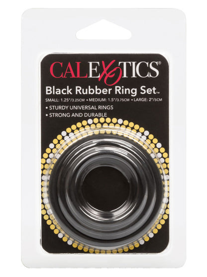 CalExotics -  Black Rubber Ring Set