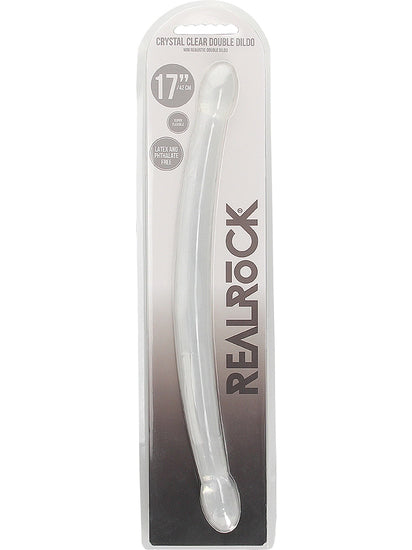 RealRock - Crystal Clear Non-Realistic Double Dong 17" / 42 cm