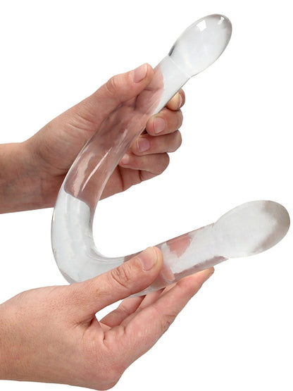 RealRock - Crystal Clear Non-Realistic Double Dong 17" / 42 cm
