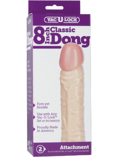 Doc Johnson - Vac-U-Lock Classic Dong Flesh - 8 inch / 20 cm