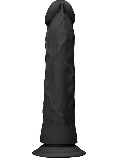 RealRock - Realistic Dong without Balls with Suction Cup Black 7" / 17 cm