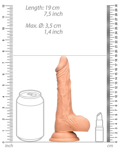 RealRock - Realistic Dong with Balls and Suction Cup Flesh 7" / 17 cm
