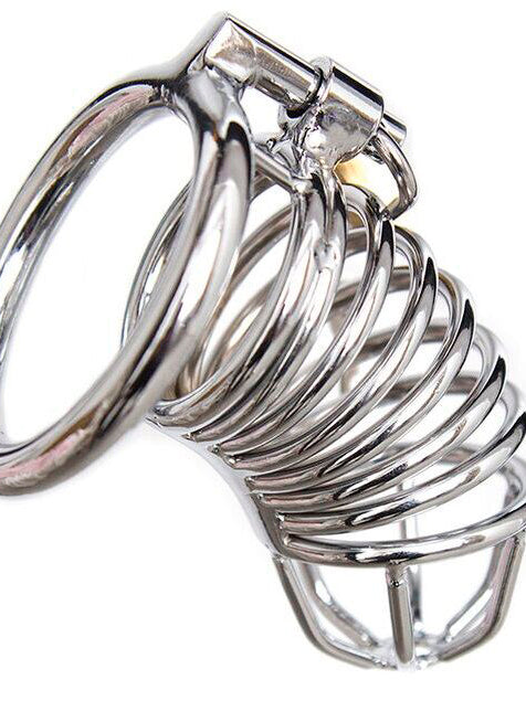 Ohmama Fetish Metal Chastity Lockable Cock Cage Size S