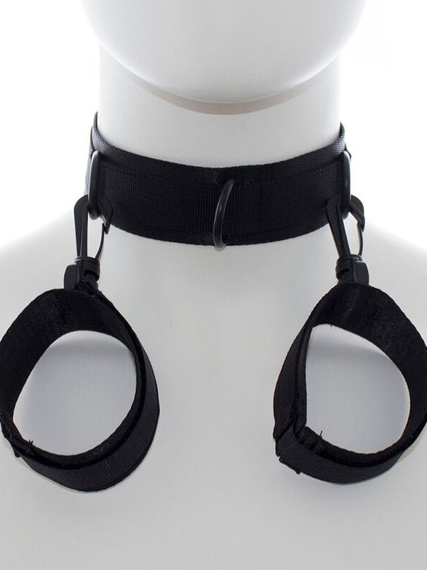 Ohmama - Fetish Nylon Handcuffs and Collar