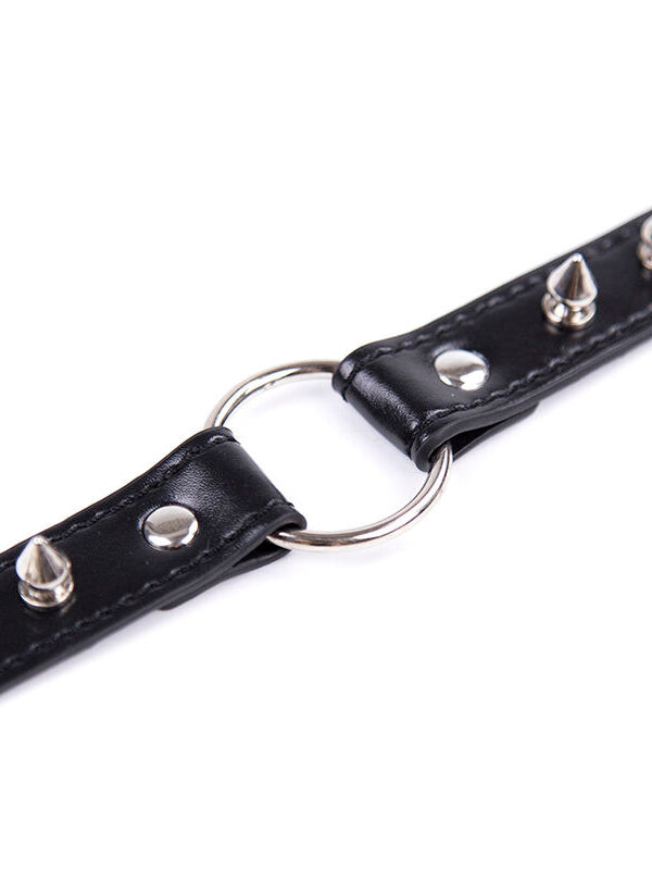 Ohmama - Fetish Collar Spikes Punk with Ring