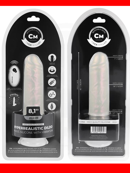 Cock Miller – Hyperrealistischer Silikon-Dildo – Vibration – Fernbedienung – 20,5 cm
