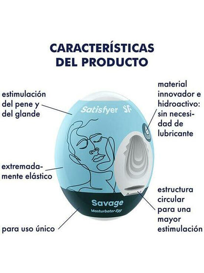 Satisfyer Masturbator Egg - Savage