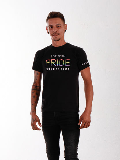 RaboDeToro - Camiseta negra LIVE WITH PRIDE