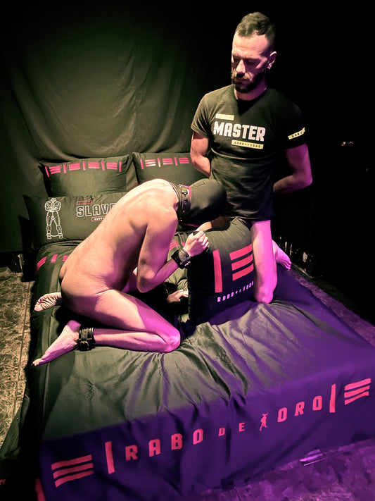Rabo de Toro – MASTER SLAVE Flag – Funda de Cojín BDSM
