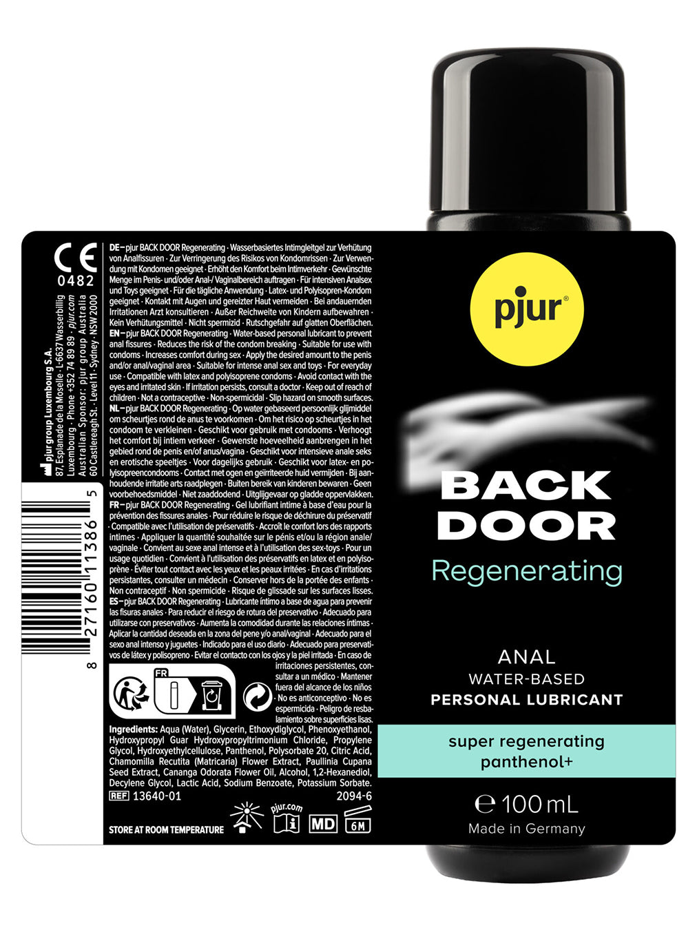 Pjur - Back Door Anal Regenerating Water based Lubricant 100 ml
